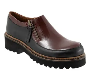 Bueno Women's Amelia Leather Side-Zip Loafer