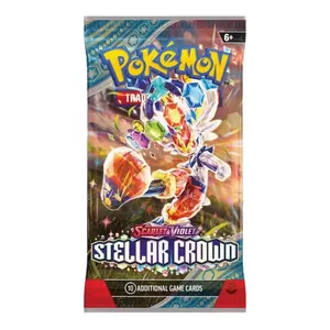 Stellar Crown Booster Pack Pokemon Scarlet Guaranteed Trading Cards