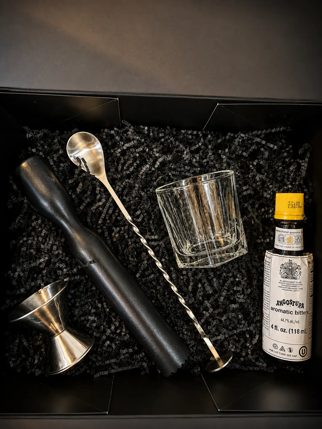 Your Home Bar Bar Tools Set - Includes Cocktail Shaker, Jigger, Strainer, and Shot Glass - Perfect for Home Mixology