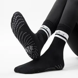 Premium Cotton Yoga Crew Socks
