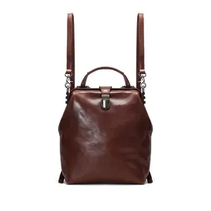 SADI Casual Versatile Genuine Leather Travel Backpack – Retro, Lightweight Commuter Bag, Fashionable