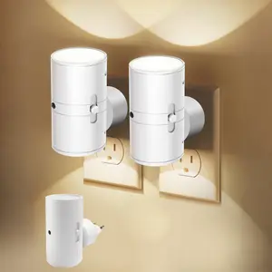 Smart Rechargeable LED Night Light with Motion Sensor – RGB Gradient Ambient Lighting, Dimmable Wall Lamp, USB Convenient Charging, Long-Lasting Battery, Perfect for  Bedroom, Stairs, Hallway & Entryway