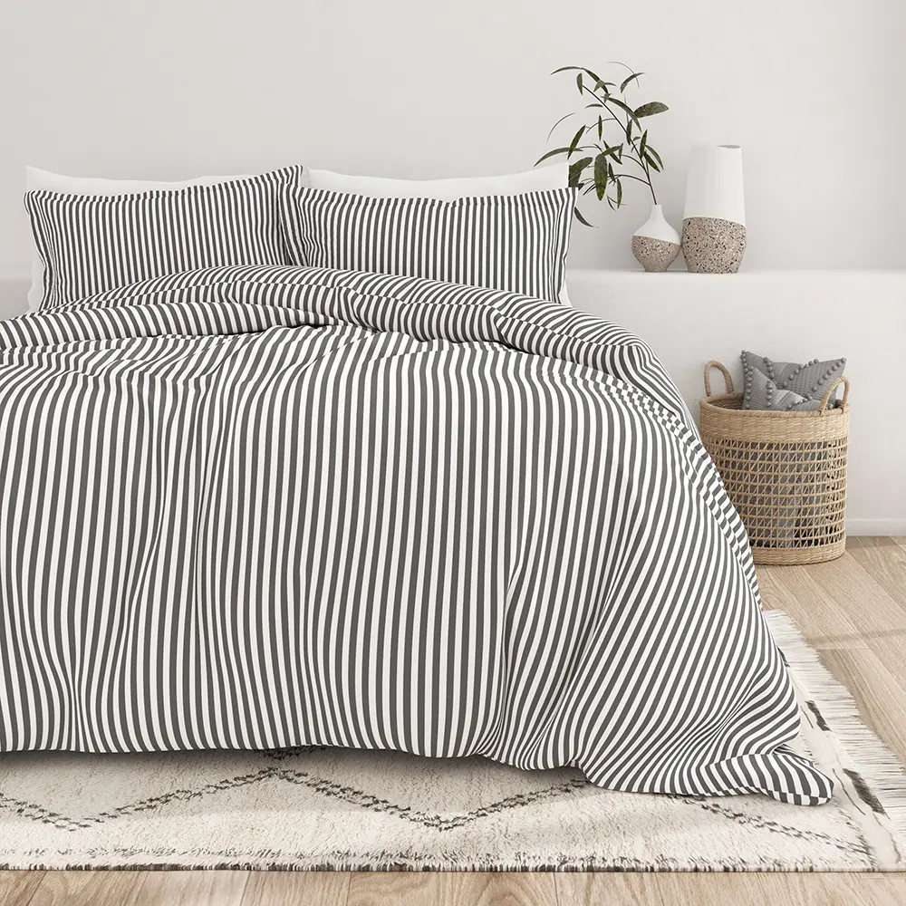 Ribbon Pattern 3-Piece Duvet Cover Set Ribbon Pattern 3-Piece Duvet Cover Set