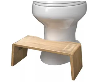 Folding Bamboo Oslo Toilet Stool Brown - Squatty Potty