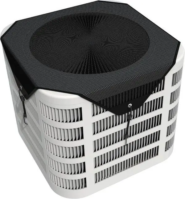Air conditioner dust screen, elastic bottom hem, all-season outdoor air conditioner cover, condenser and compressor windproof/rainproof protective cover, universal cooling unit protective cover external machine