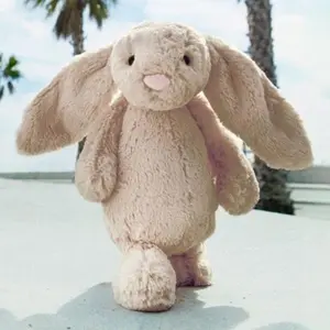 Bunny Jellycat Fluffy Plush Toy, Relief Soft Stuffed Rabbit, Cute Bunny Doll, Cozy Companion, Anniversary Gift, Christmas Present, Perfect Cuddle Buddy for Kids & Adults