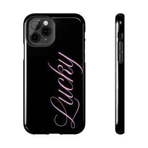 Pink Lucky Girl iPhone Case Suitable for iPhone 17-11 Pro Max/Plus and  Samsung Galaxy S23-25