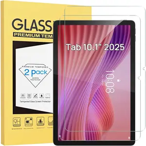 Screen Protector 2 Pack for  Tab 10.1 inch 2025 TB311FU/TB311XU Tempered Glass Film,  Clear, 9h Hardness, Anti Scratch For  Tab 10.1" 2025