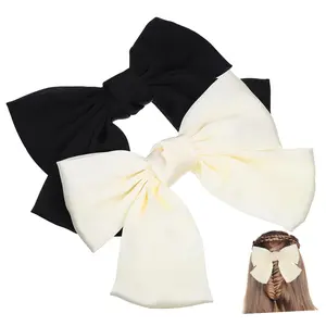 2pcs Large Hair Bows for Women and Girls Comfortable Snap Barrettes Hair Accessories and Versatile for Daily Wear Parties and Special Occasions
