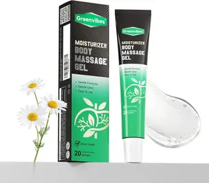 Greenvibes Care Gel, Fast-Absorbing Herbal Blend with Poria Cocos, Cooling Cream for Relaxation & Balance, 0.68 FI Oz