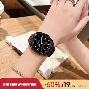 Fashionable Simple Watch Casual Style Silicone Watch Women's Elegant Versatile Waterproof Luminous Function