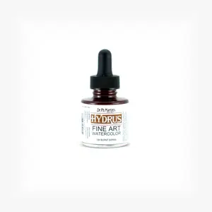 Dr. Ph. Martin's Hydrus Fine Art Watercolor (19H) Watercolor Bottle, 1.0 US fl oz, Burnt Sienna, 1 Bottle