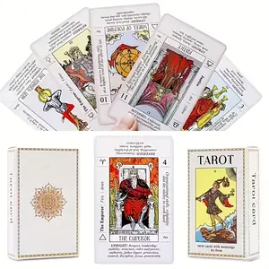 Vintage The Fool Tarot Cards Deck, 78 Cards Original Smith Tarot Set for Beginners & Experts, Aesthetic Tarot Deck for Gift, Witchcraft Supplies（The Fool tarot including guidebook）other tarot not including guidebook Divination Astrology