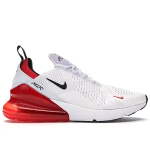 Nike Men's Air Max 270 White Black University Red Running Shoes, from StockX