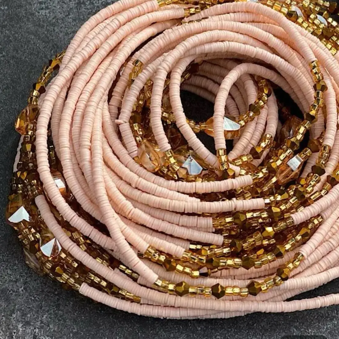 NUDE Akosua waist beads