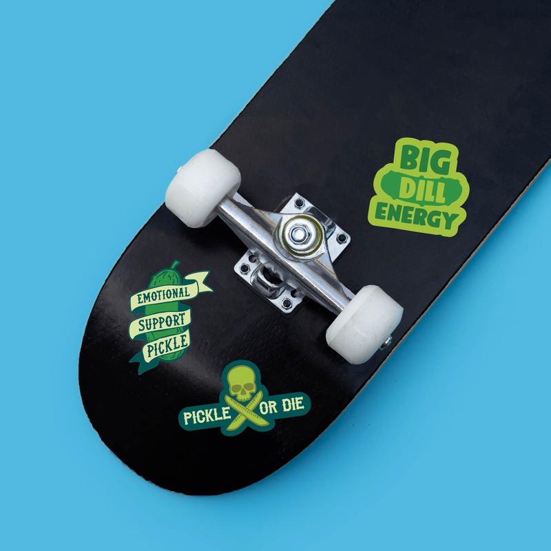 More Pickles Sticker Extra Large Stickers for Adults Funny Adhesives with Memes Funny Stickers with Colorful Graphic Decals Funny Food  Multi