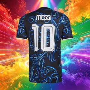 10# Messi 2026 Argentina Away Blue Short And Long Sleeve Soccer Jersey