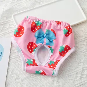 Pet Physiological Pants Pet Clothing Dog Physiological Pants Cute Printed Physiological Pants for Puppies