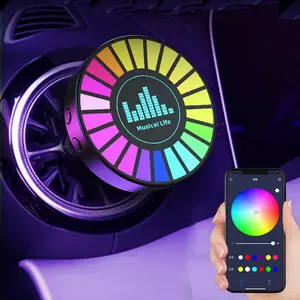 Car Led Lights with Air Freshener Vent Clip,Smart Interior Lights with App Control,RGB Inside Car Lights with DIY Mode and Music Mode, Car Aromatherapy & Car Accessories
