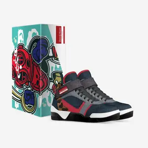 ''Sincerely BeMore'' -  Strap Up High-Top Sneakers