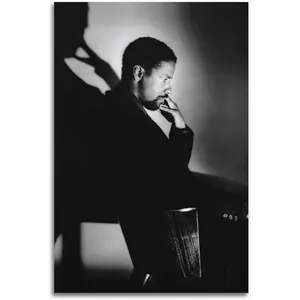 Denzel Washington Black And White Poster