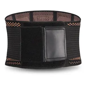 Breathable Lumbar Support Belt with Detachable Compression Straps — Unisex Back Support Brace for Workouts