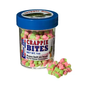 Crappie Bites Magic Bait Pink & Chartreuse, 1oz - Ideal for Fishing, Versatile Fishing Bait for Crappie Hunting High Visibility & Potent Attractants