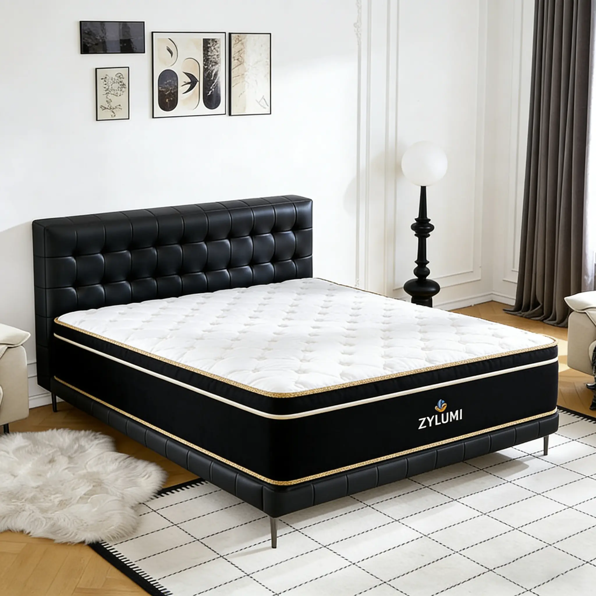 10"12“14”-Inch Twin，Full，Queen，King，Luxury Hybrid Mattress -Memory Foamand Individual Pocket Springs for UltimateComfort and Support -Perfect for Family Roomsand Hotels in