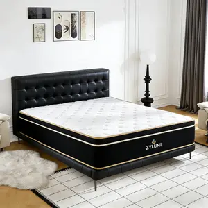 10"12“14”-Inch Twin，Full，Queen，King，Luxury Hybrid Mattress -Memory Foamand Individual Pocket Springs for UltimateComfort and Support -Perfect for Family Roomsand Hotels in