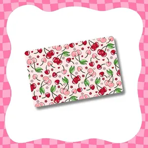 Cherries Card Skin - Super Cute & Durable Vinyl Sticker for Personalizing Your Credit Card Graphic Decal