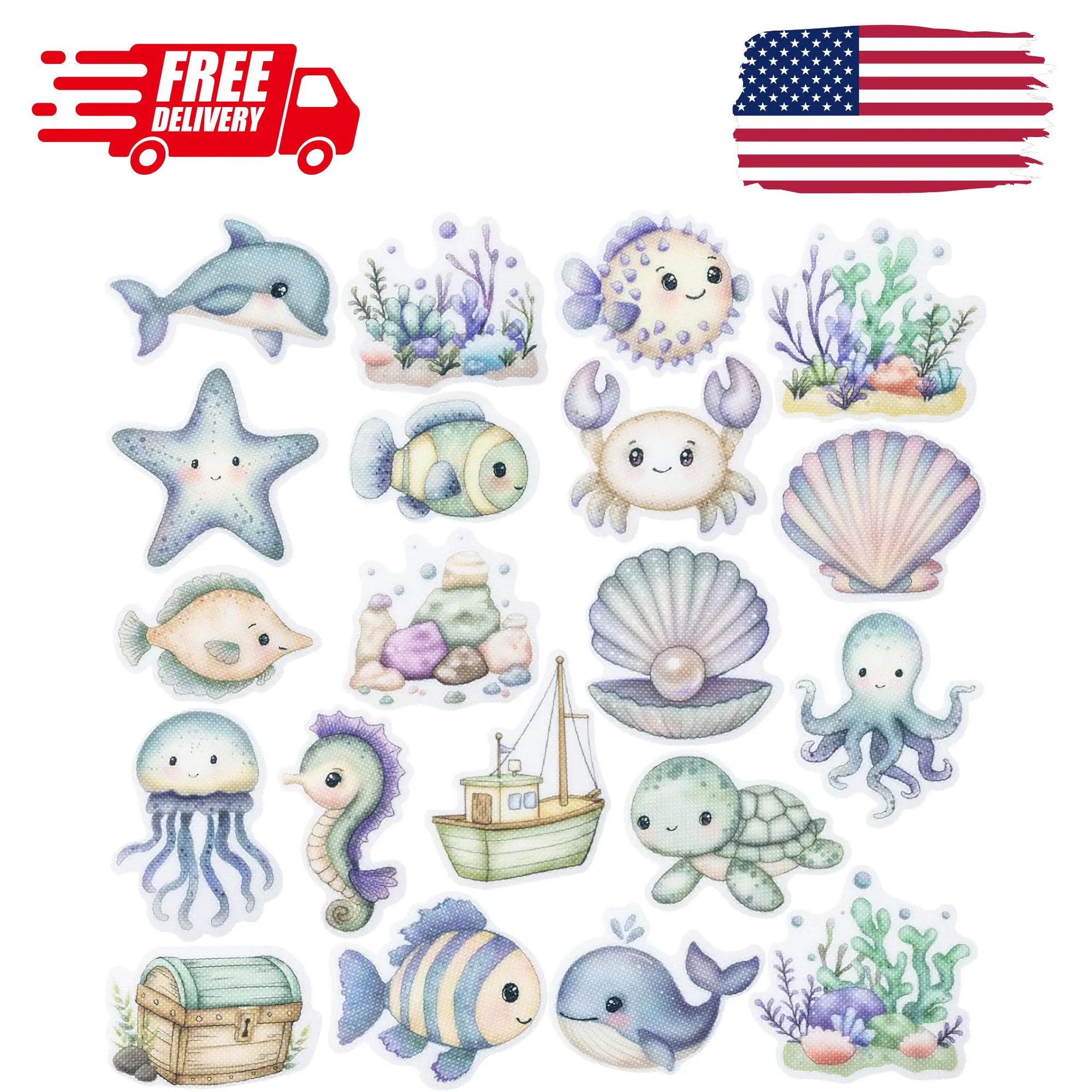 Bathtub Non-Slip Stickers for Shower - 20 PCS Bathroom Large