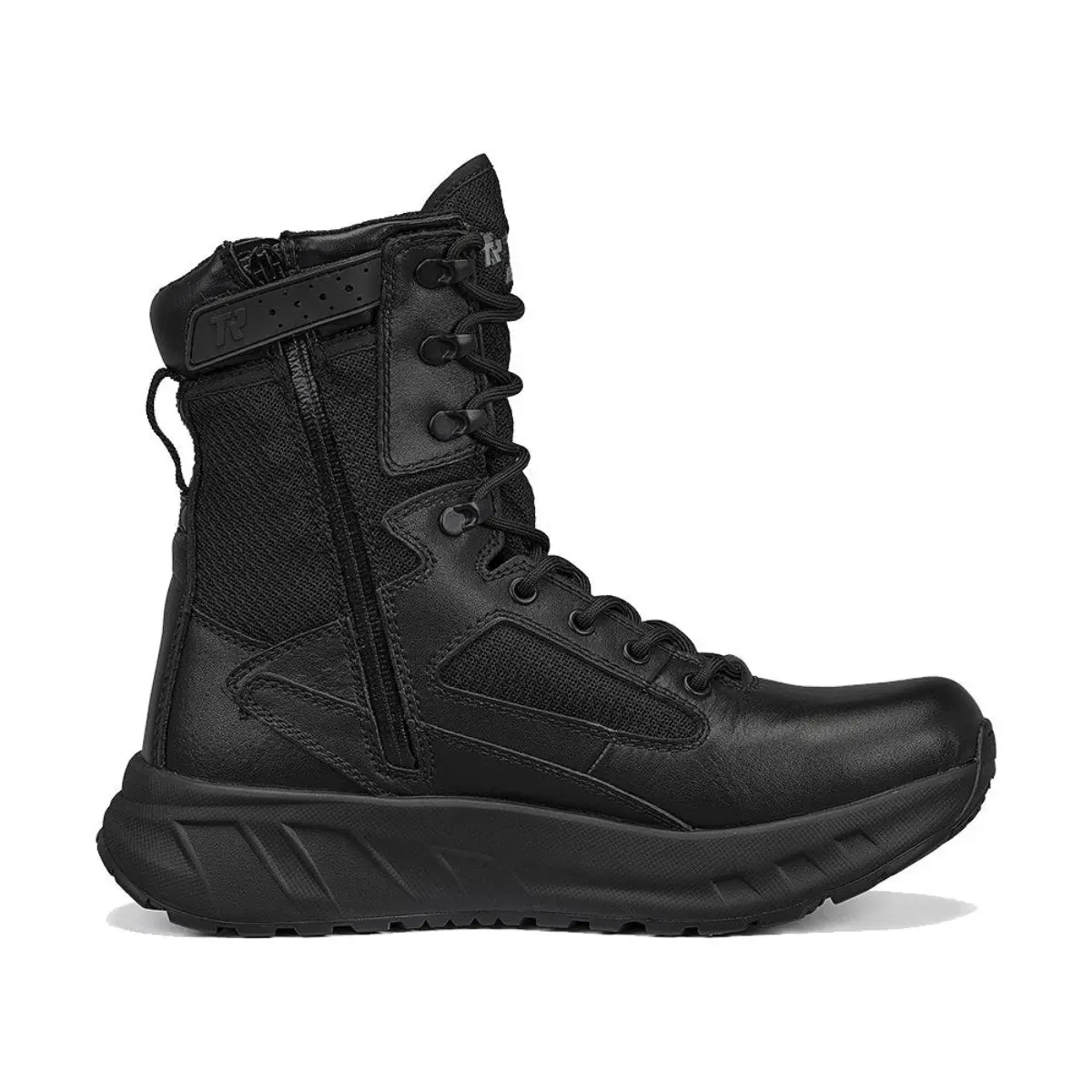 Belleville Men's Maxx8z Maximalist Tactical Boot In Black Round Toe Laces Closure FATT MAXX Midsole EVA Footbed VIBRAM Sole Waterproof Zipper - Women Platform Walking Shoes