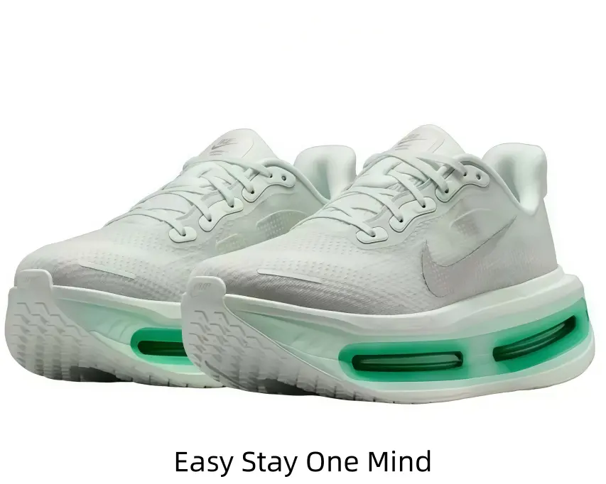 Unisex Pale Mint White Mesh Platform Air Cushion Running Sneakers Ultra Light Breathable Non Slip Daily Outdoor Jogging Fitness Fashion Shoes