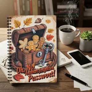 French Password Notebook Diary Planner | Large Print Safe Login and Account Organizer with Pages for Website, Email, App, and WiFi Passwords, Suitable for Seniors, a Thoughtful Gift for Parents and Grandparents