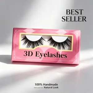 3D natural appearance handmade false eyelashes, fluffy 3D striped eyelashes, suitable for daily makeup, with natural effects, suitable for parties and daily life, · Natural style · Handmade · Daily simulation · Thick curling · Reusable false eyelashes