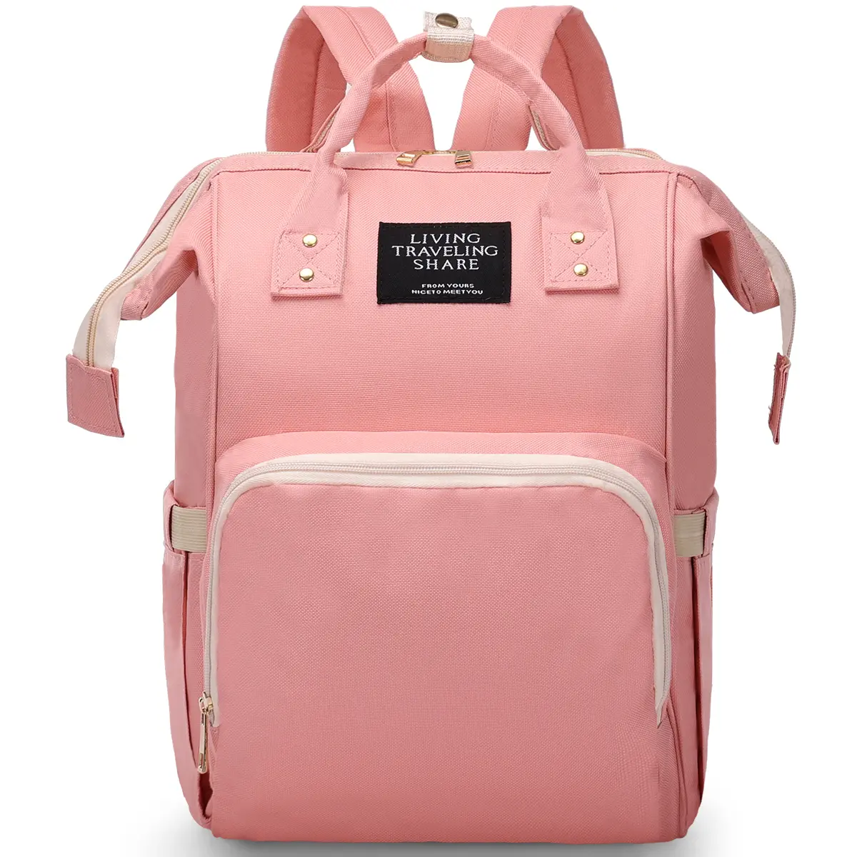 Caveen Unisex Durable Diaper Bag Backpack, Large Capacity Multifunctional Mommy Nappy Bag with Insulated Water Bottle Pocket, Compartments, Waterproof, 15.7in×9.84in×6.3in (Baby & Maternity Travel Gear), Compartments Diaper Bags, Durable Diaper Bags