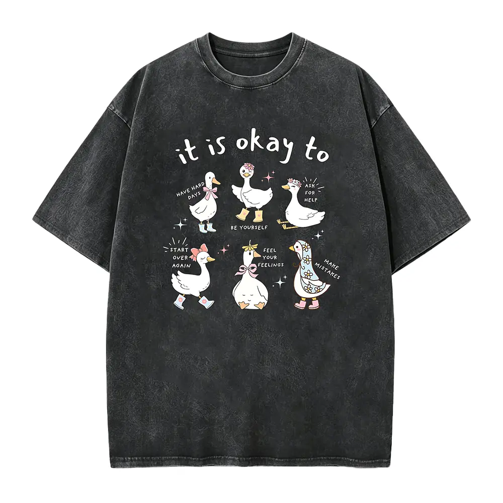 Washed T-shirt-Black