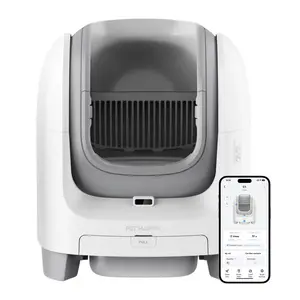 Large Open Top Smart WiFi Self-Cleaning Litter Box with 67.5L Spacious Interior & FS Composite Bio-enzyme Deodorizing Module