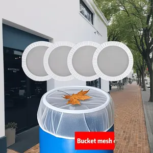 Durable Polyester Mesh Rain Barrel Cover, Outdoor Mosquito and Leaf Protection, Weather-Resistant Design, Ideal for Garden Use
