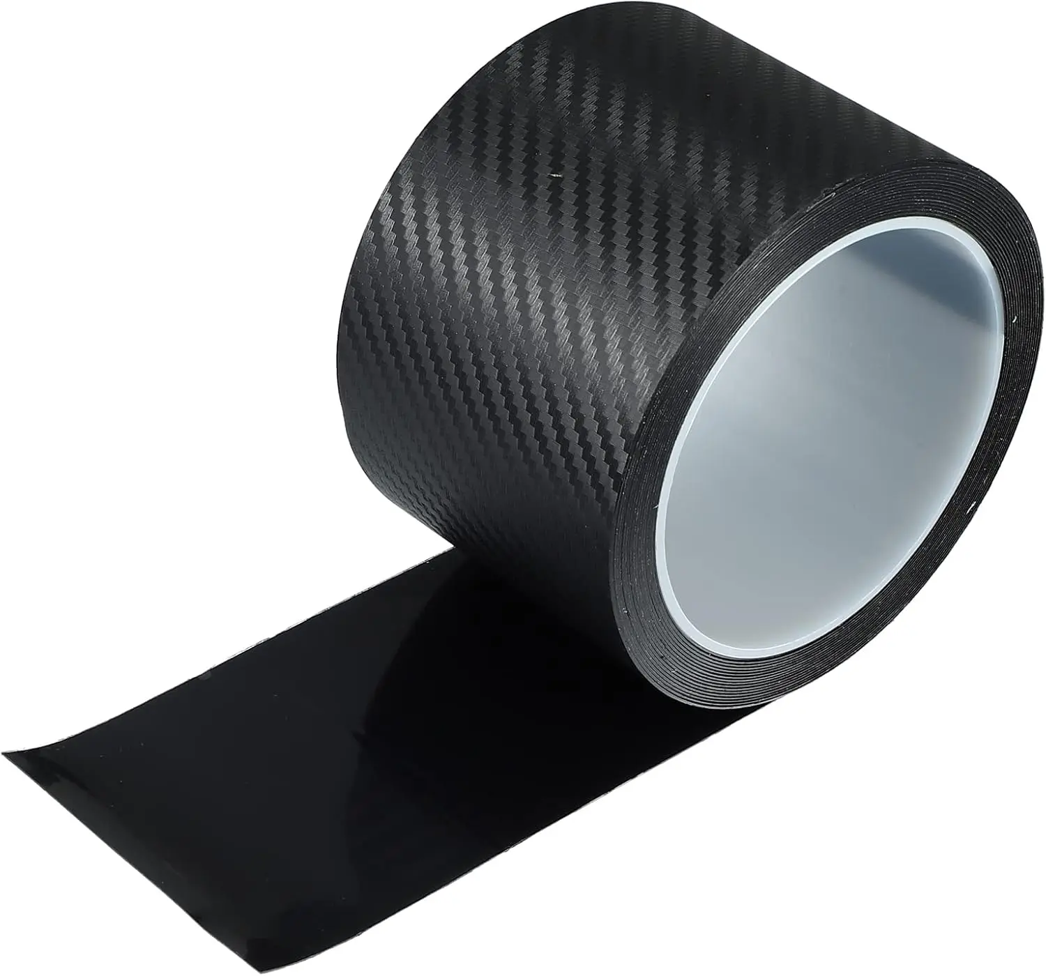 Sporty Carbon Fiber Look Car Body Side Molding Protector - 9.84x0.23 ft Vinyl Tape Door Edge Guard for Cars/Motorcycles, Decorative & Functional, Prevents Door Panels Dings/Scratches, Handlaid Durable Film, Prevents Damage