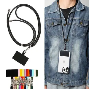 11 Color Crossbody Lanyard with Pad for Phone Case Ajustable Sling Phone Accessory Phone Strap Black Green Orange Red Pink