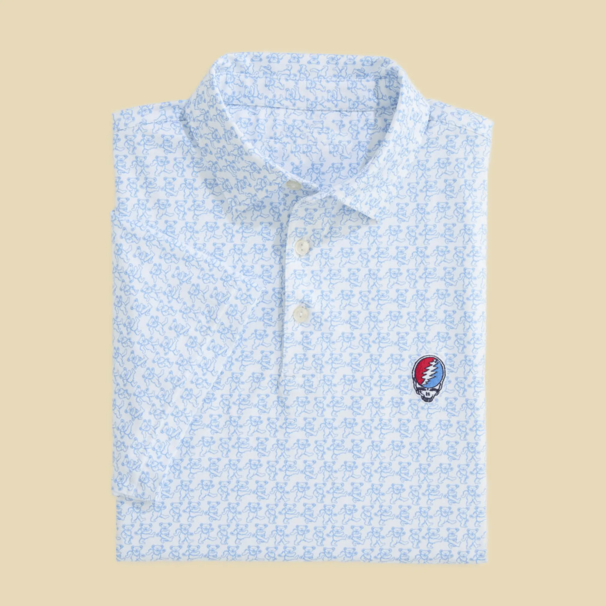 Grateful Dead x Vineyard Vines Performance Sankaty Polo Shirt Grateful Dead Outfits - Polo Shirt HG