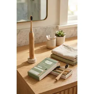 3 Pack - Replacement Heads Bamboo Electric Toothbrush