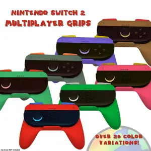 Multiplayer Joy-Con Grips for Nintendo Switch 2 Joy-Cons | Ergonomic Controller Handles | 23 Character Color Variations | Enhanced Gaming Comfort