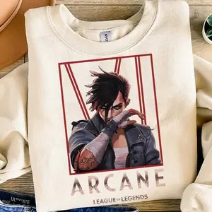 Arcane Vi Dark Wash New Season Unisex T shirt, Sweatshirt And Hoodie, Gift LOL For Men And Women, Gamer Shirt
