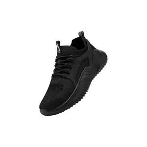 Toe Shoes for Women Work Sneakers Lightweight Comfortable Safety Toe Slip On Puncture Proof Footwear Indestructible Shoe Girl Walking Shoes Nail Onyx