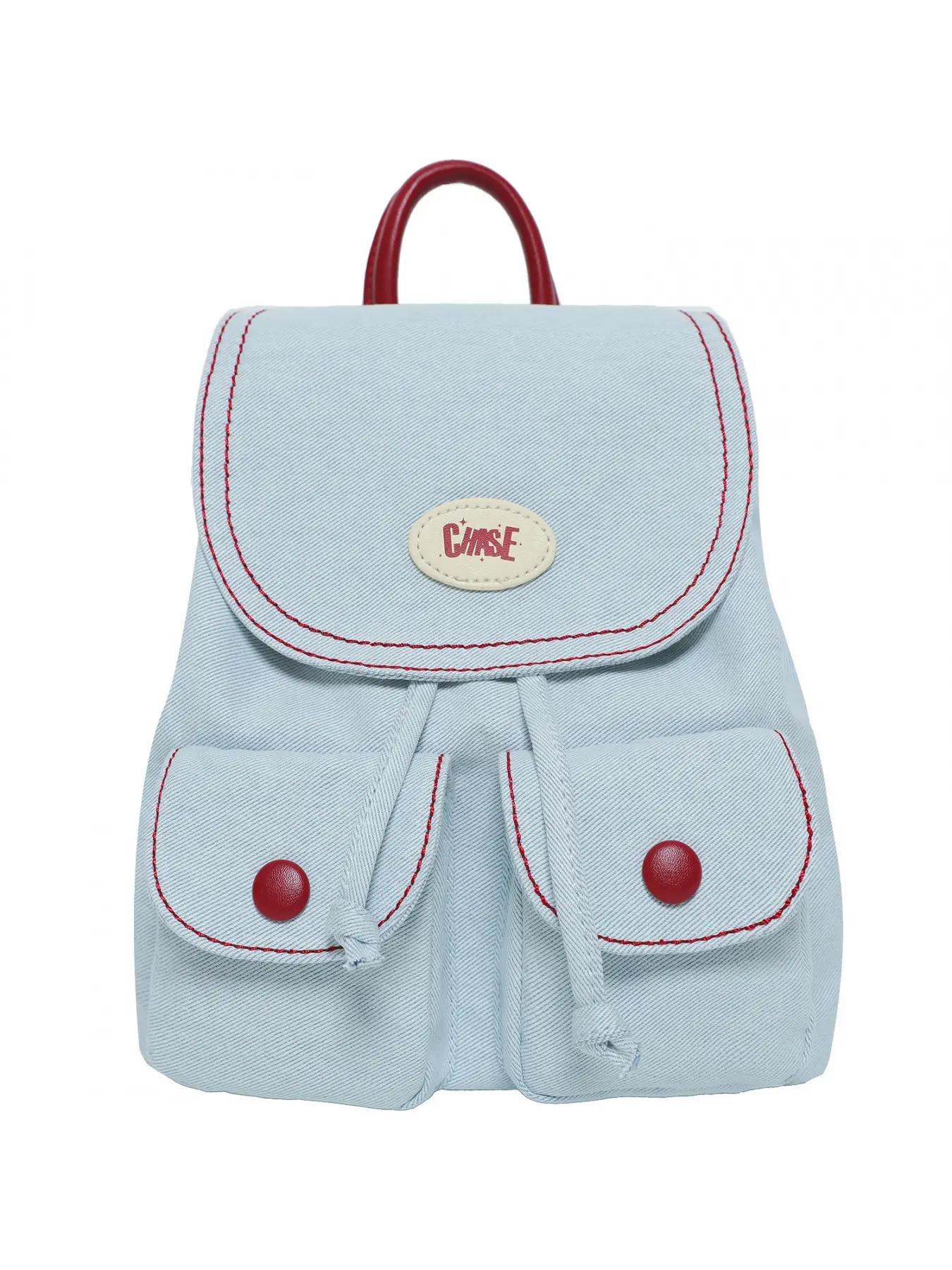 Vintage Y2K Grunge Denim Backpack Lightweight Canvas Daypack Travel Purse Mini Denim Backpack for Women,Y2k Vintage Canvas Daypack  main image 3