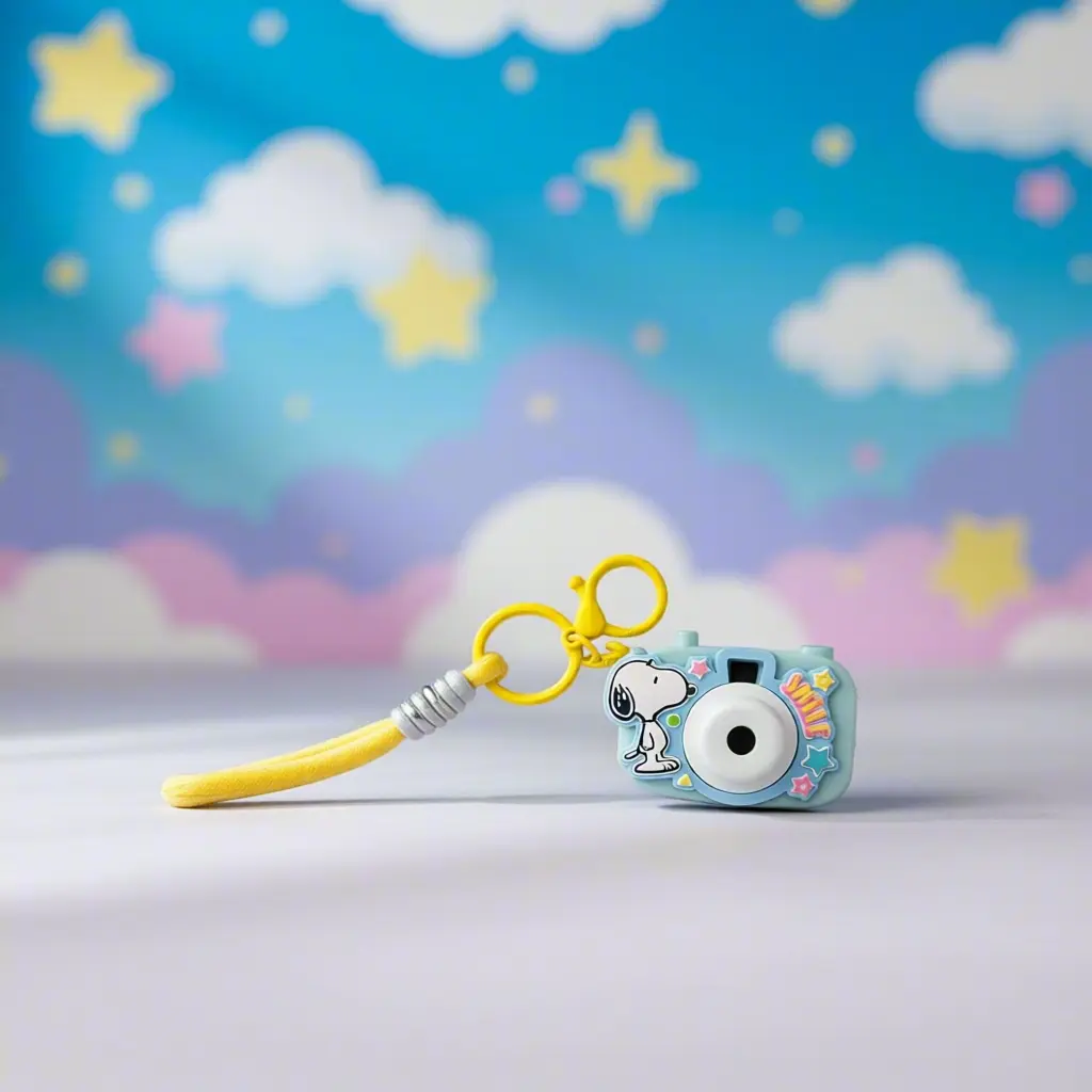 MINISO Snoopy Series Camera Keychain Fun Interaction Stylish