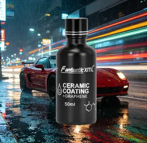 9H Graphene Ceramic Coating for Cars50mlCar PlasticPolishWaxing,CrystalSerum-Solutionfor ShowroomShine&Scratch Repair