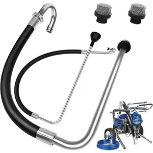 2026 New Stainless Steel Suction Hose and Reflux Line Sets,Compatible With Graco 390 395 490 495 595 And Tongshan T300 500 Airless Spraying/Line Painting Machine,Airless Paint Sprayer Accessories